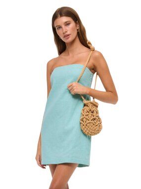 The A&F Scarlett Strapless Linen-Blend Skort